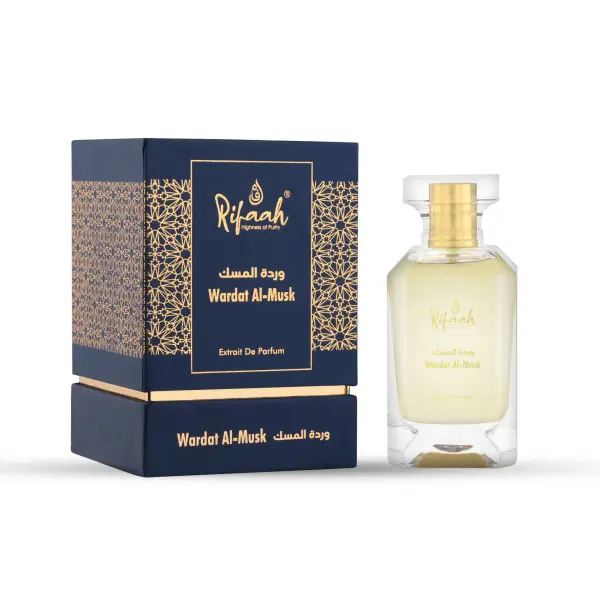 Rifaah Wardat Al-Musk Extrait de Parfum 100ml – Elegant Floral Musk Luxury Perfume in Crystal Glass Bottle - Image 4 - Ruby Online