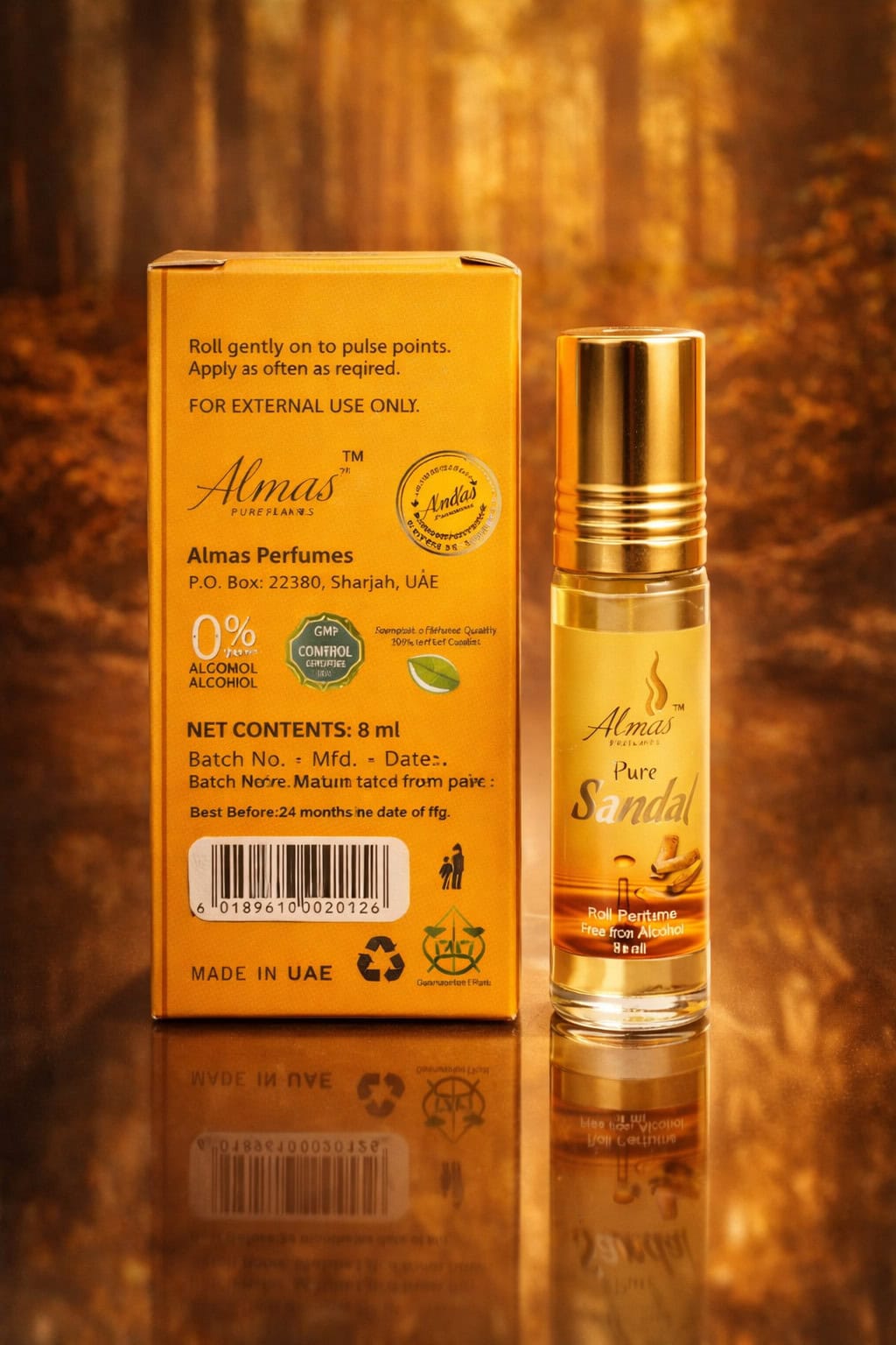 Pure Sandal Premium Attar Roll-On Perfume Oil – Alcohol Free Long Lasting Sandalwood Fragrance - Image 8 - Ruby Online