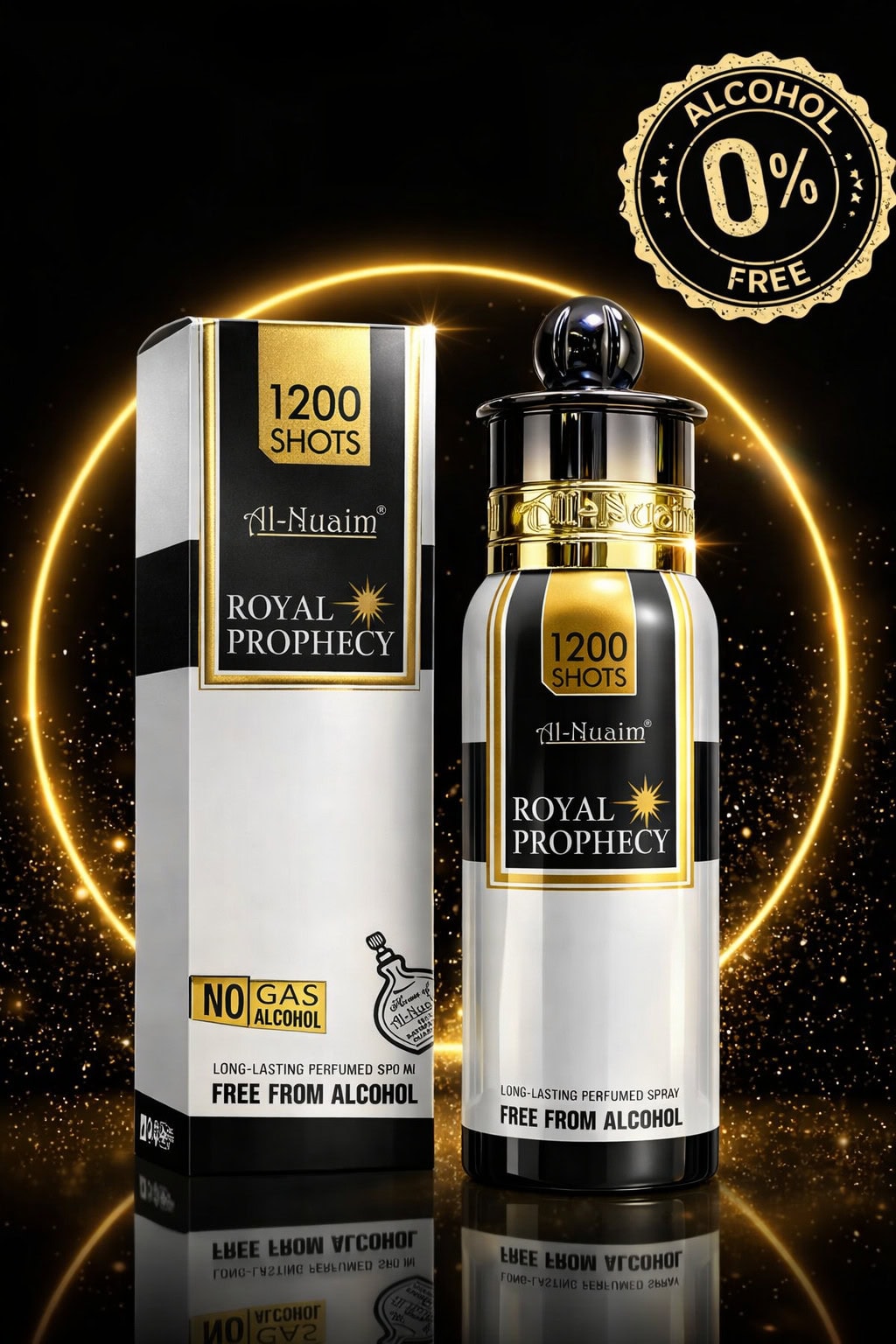 Al Nuaim Royal Prophecy 1200 Shots Premium Perfumed Spray 100ml – Long Lasting Alcohol-Free Fragrance - Image 4 - Ruby Online