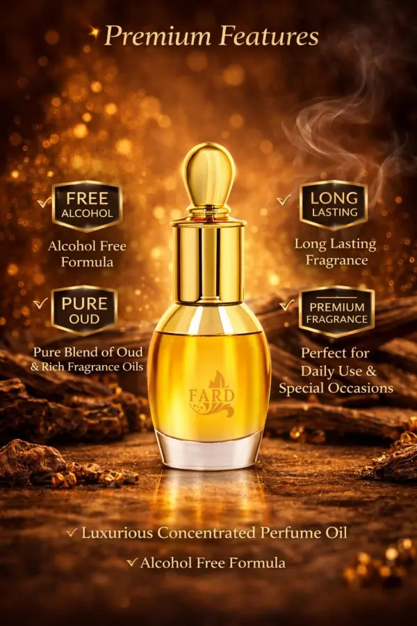 FARD Mukhallat Oud Khizra Premium Attar 14ml – Alcohol Free Concentrated Oud Perfume Oil - Image 2 - Ruby Online