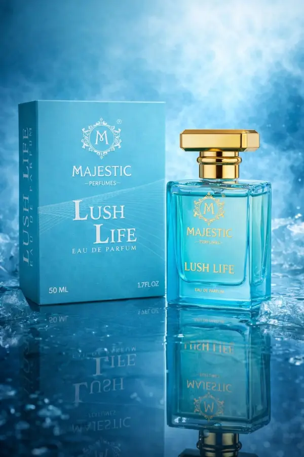 Majestic Perfumes Lush Life Eau de Parfum 50ml – Fresh Aqua Citrus Luxury Fragrance - Image 3 - Ruby Online